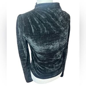 Express velour cinched knit high neck sweater size Small